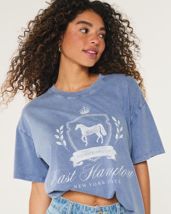 Hollister oversized t shirt best sale