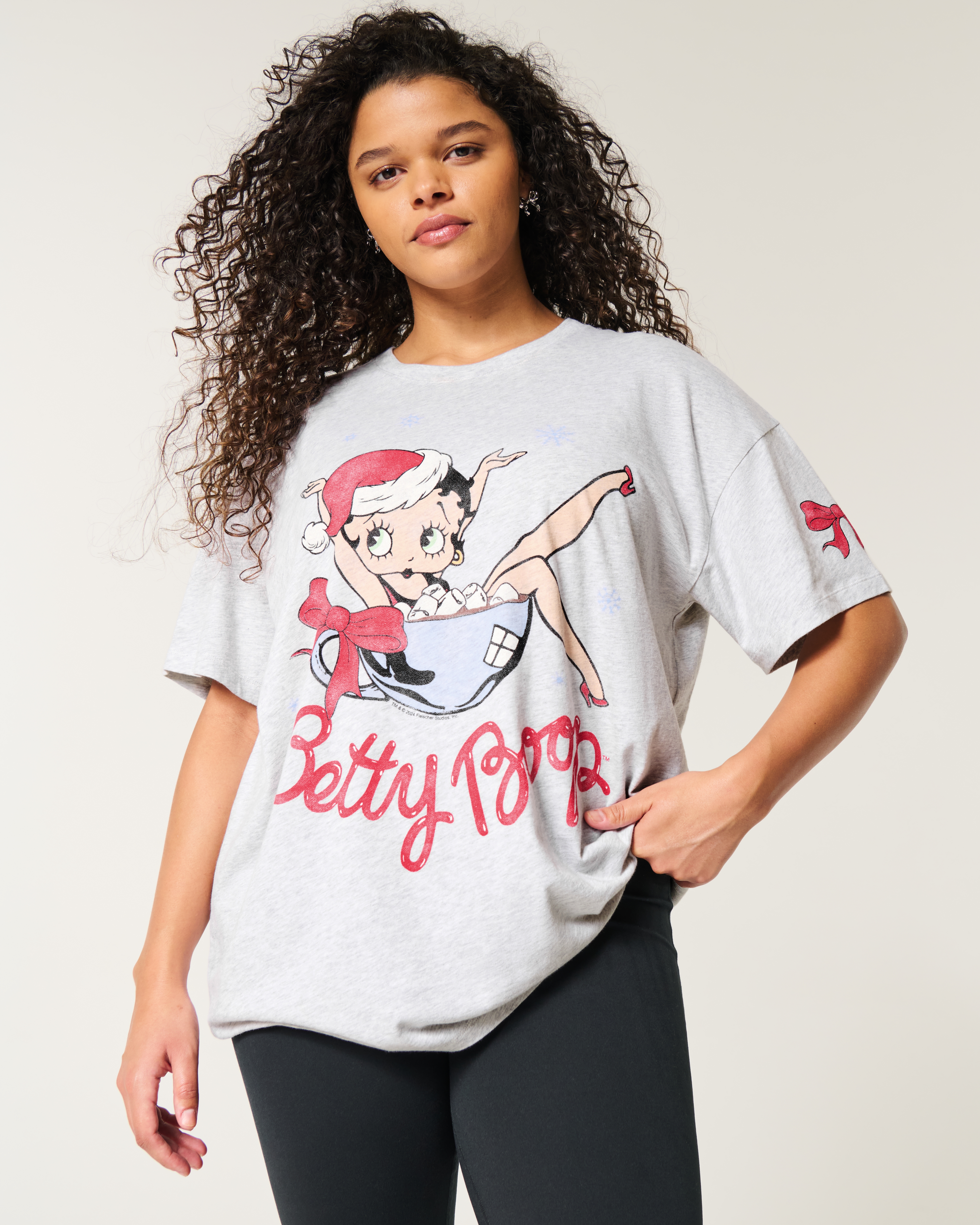 Oversized Betty Boop Graphic Tee