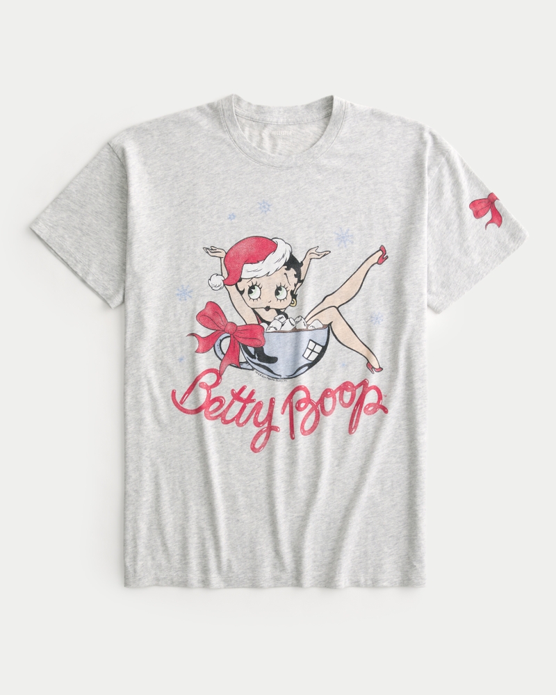 Oversized Betty Boop Graphic Tee