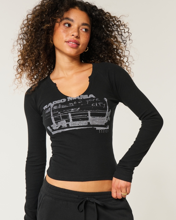 Camisetas con estampa para mujer Hollister Co