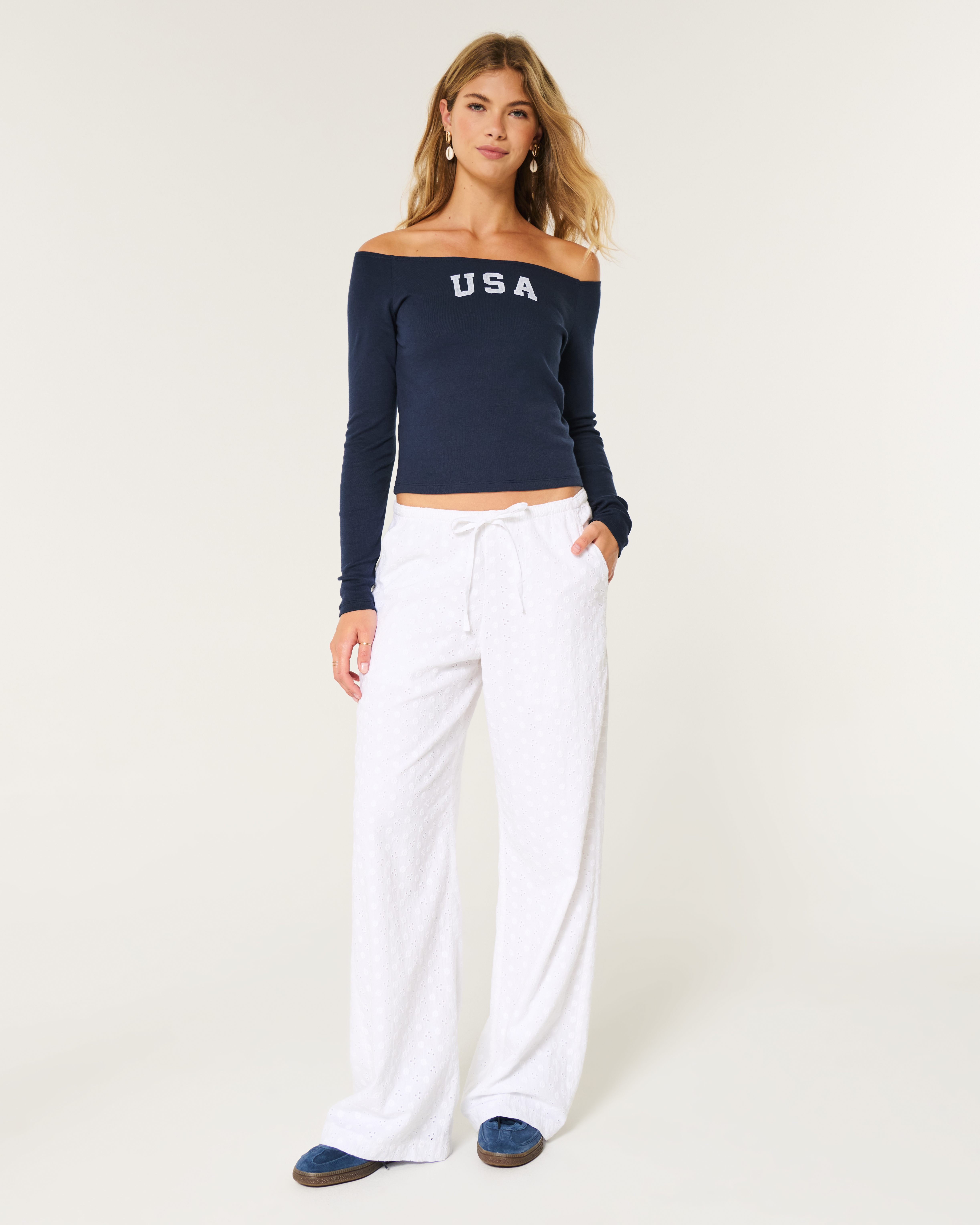 Tシャツ・カットソー GLOWNY G OFF SHOULDER LONG SLEEVE NAVY GC24WTLS002NA MUSINSA | GLOWNY G OFF SHOULDER LONG SLEEVE (NAVY)