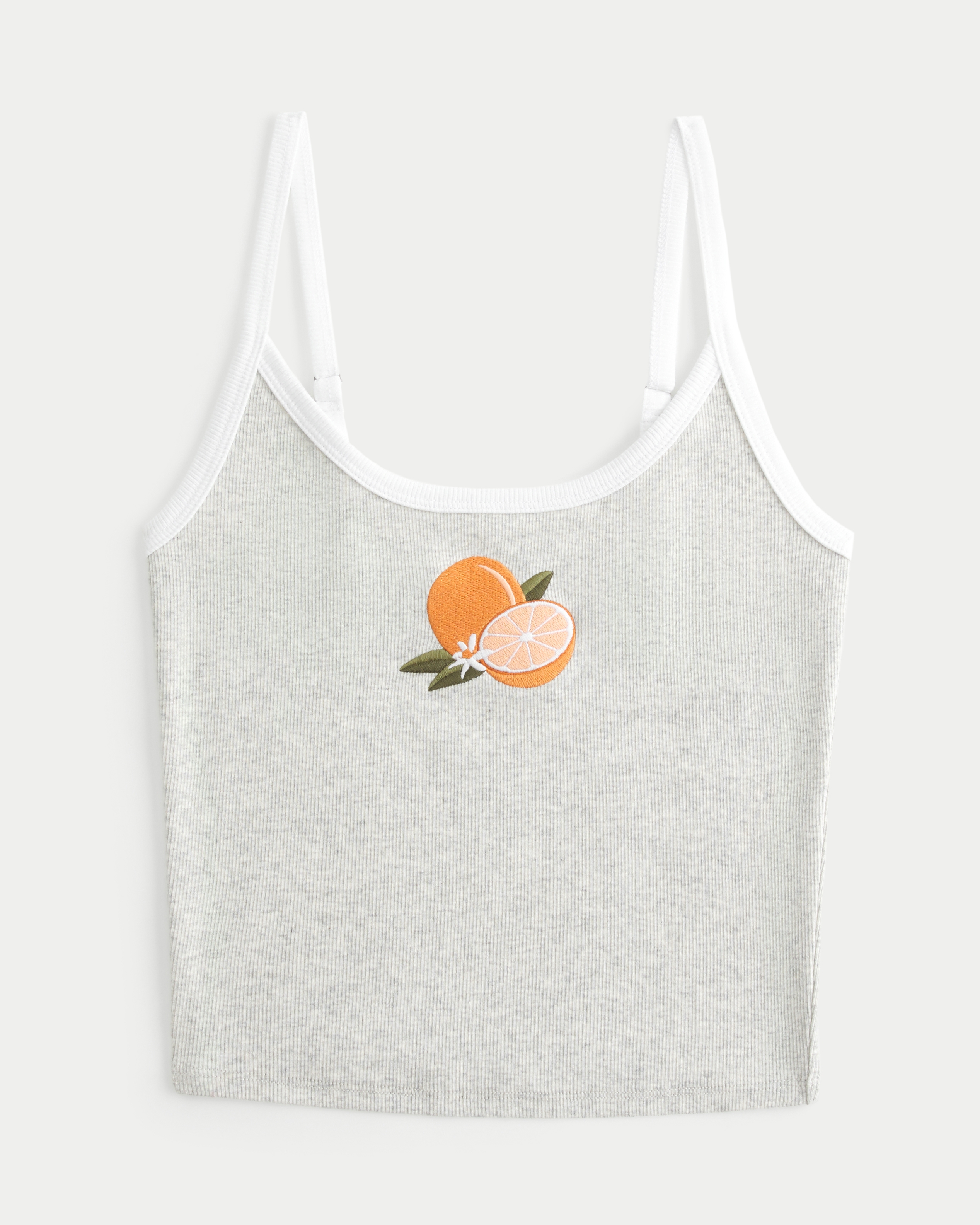トップス logo gradation camisole white Strappy Peplum Cami Top White | Garage