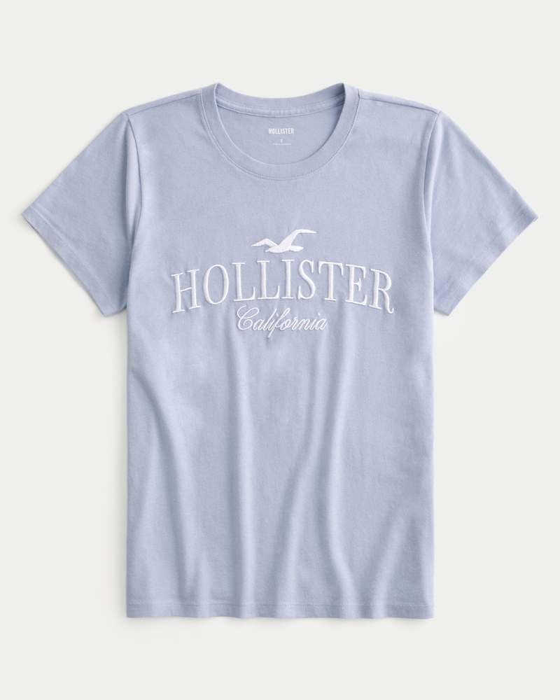 Hollister printed logo graphic tee online