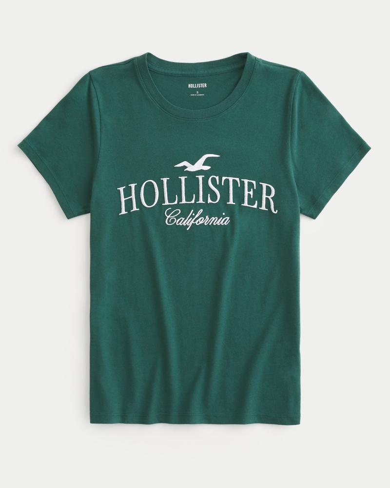 Hollister Logo arremessa Graphic Tee