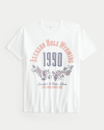 Women's Oversized Jackson Hole Graphic Tee | Women's Clearance | HollisterCo.com