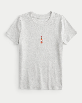 Hot Sauce Beaded Rose Tee