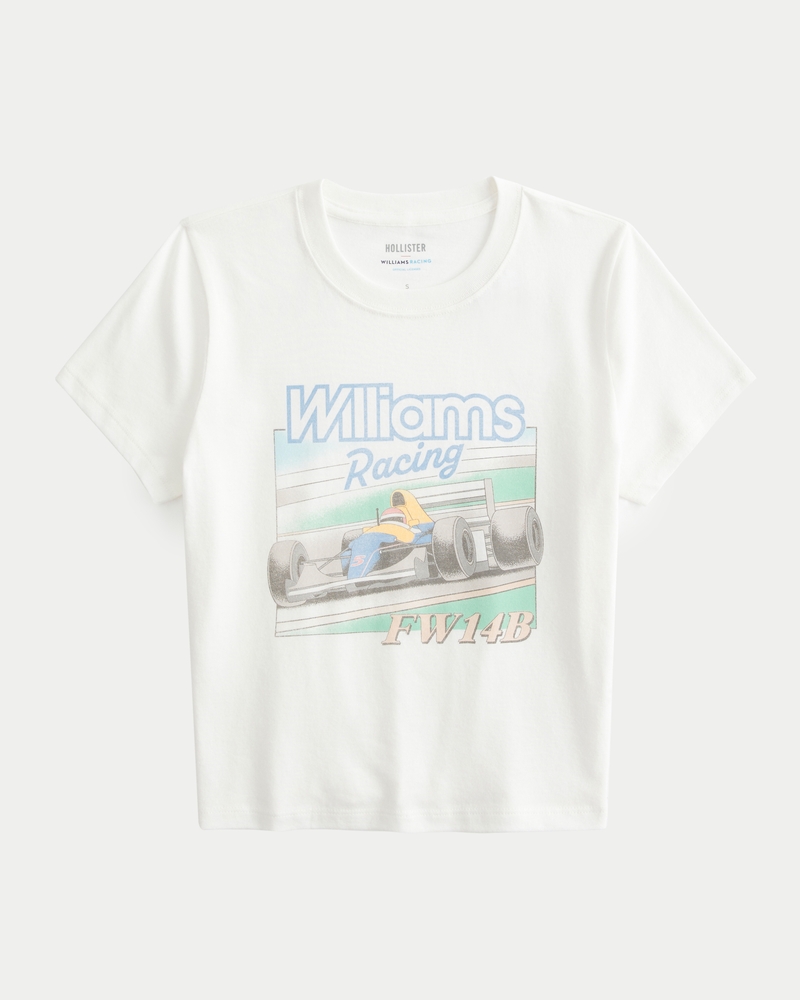 Damen Baby Tee mit Williams Racing Grafik Damen Angebote HollisterCo