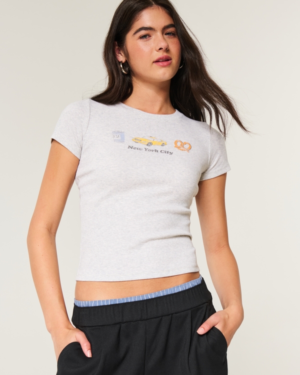 Camisas de manga corta para mujer Hollister Co