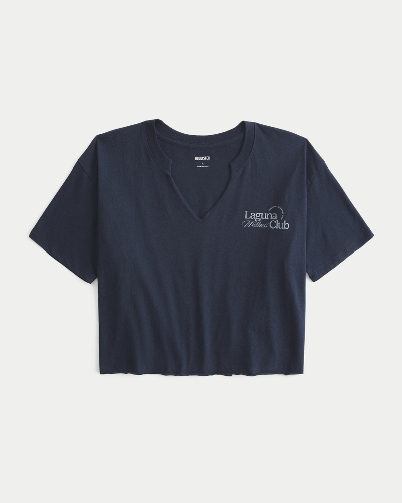 Oversized Laguna Wellness Club Graphic Tee