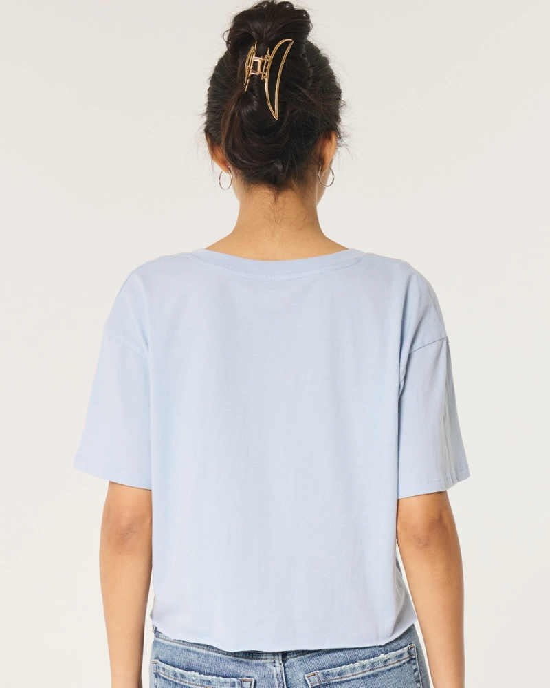 Oversized Crop Nashville Graphic Tee