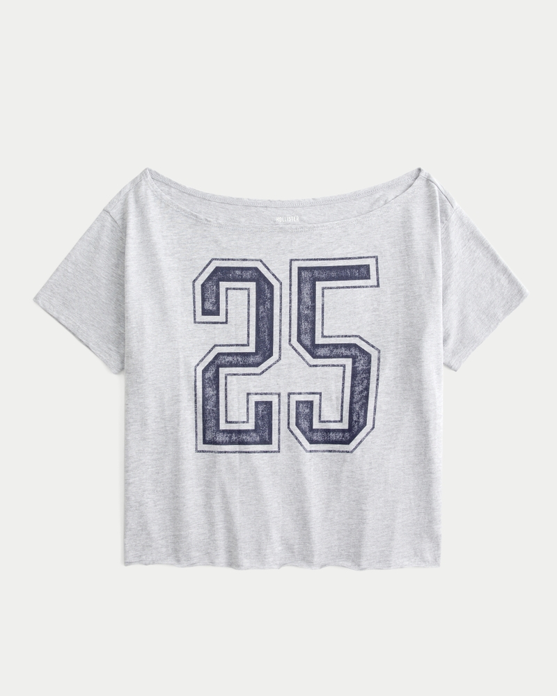 Easy Off the Shoulder 25 Graphic Tee