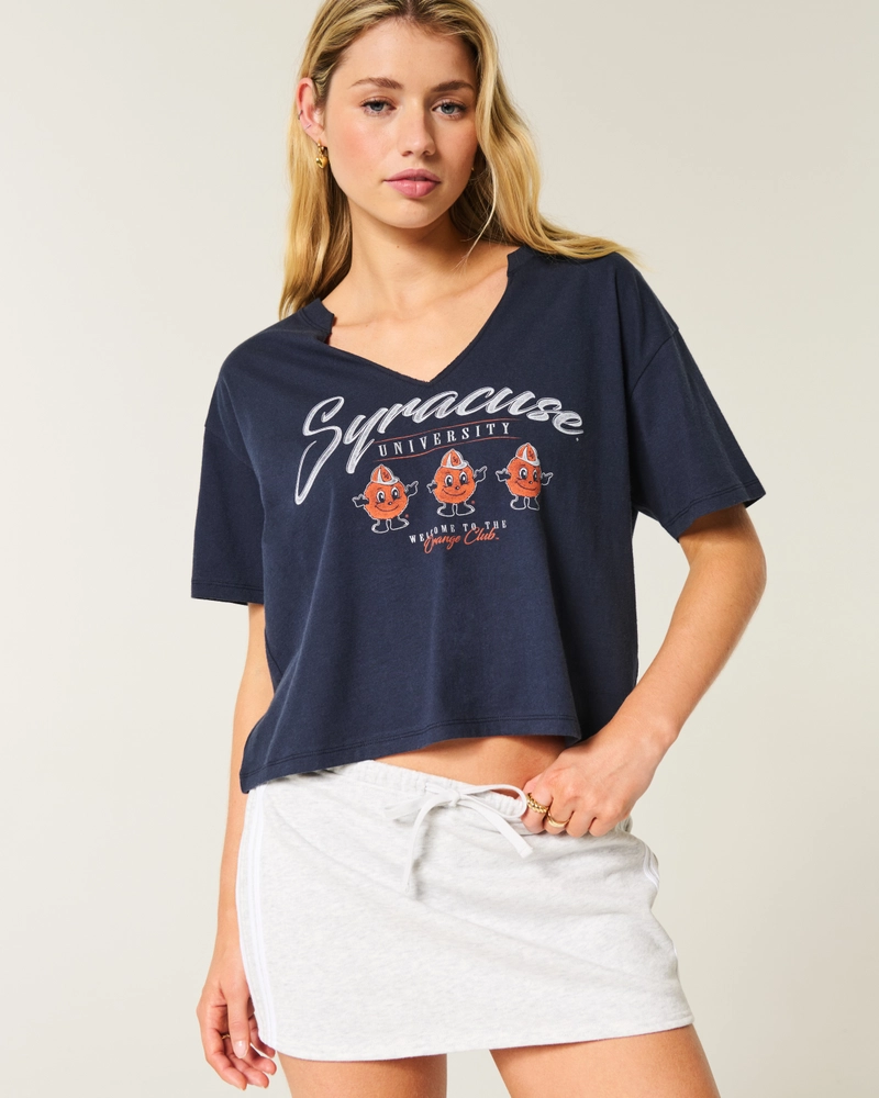 Easy Notch-Neck Syracuse University Graphic Tee