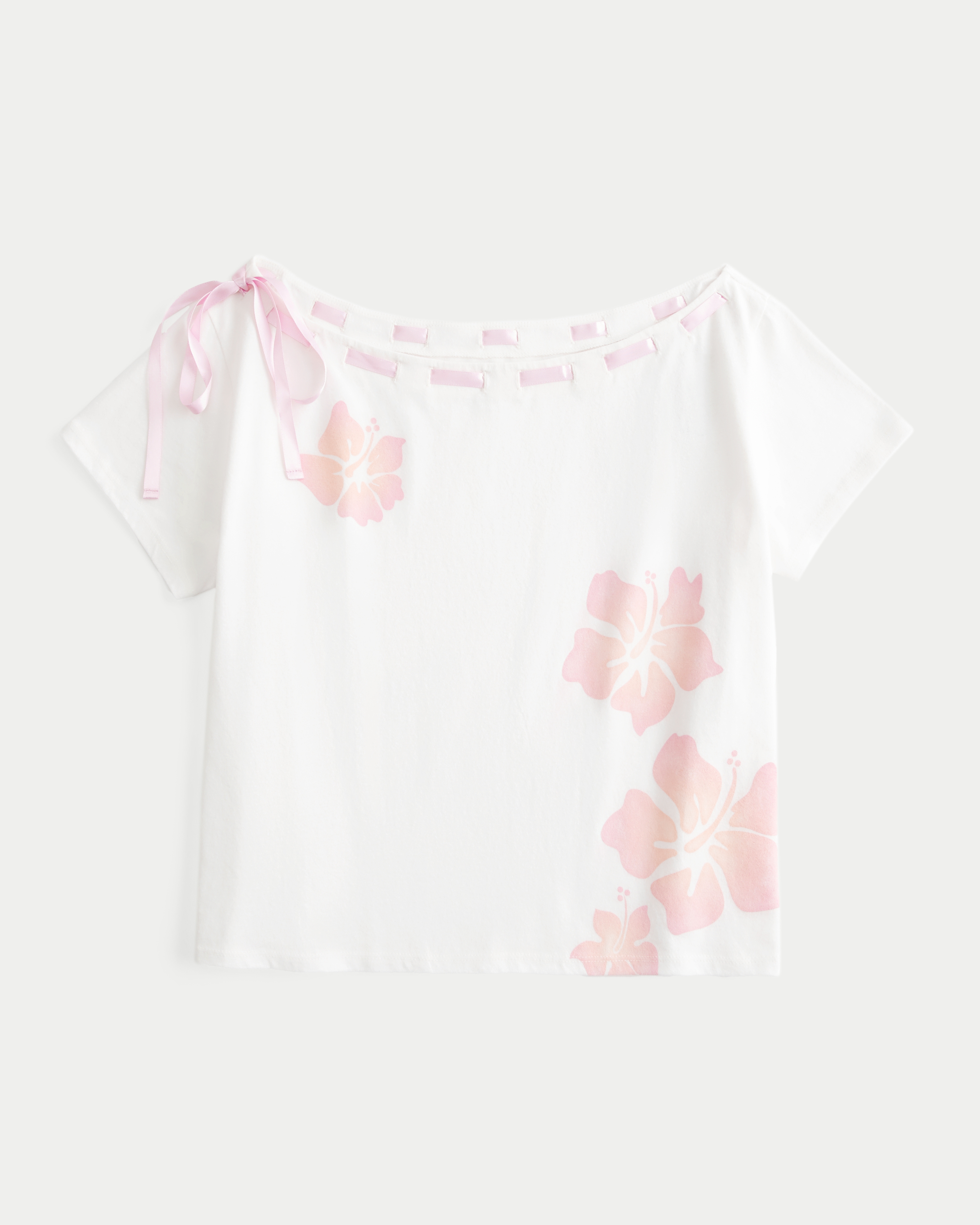 Hollister Easy Off-the-shoulder Tie T-shirt
