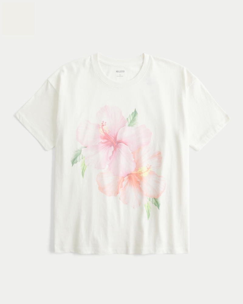 Oversized Floral Graphic Tee