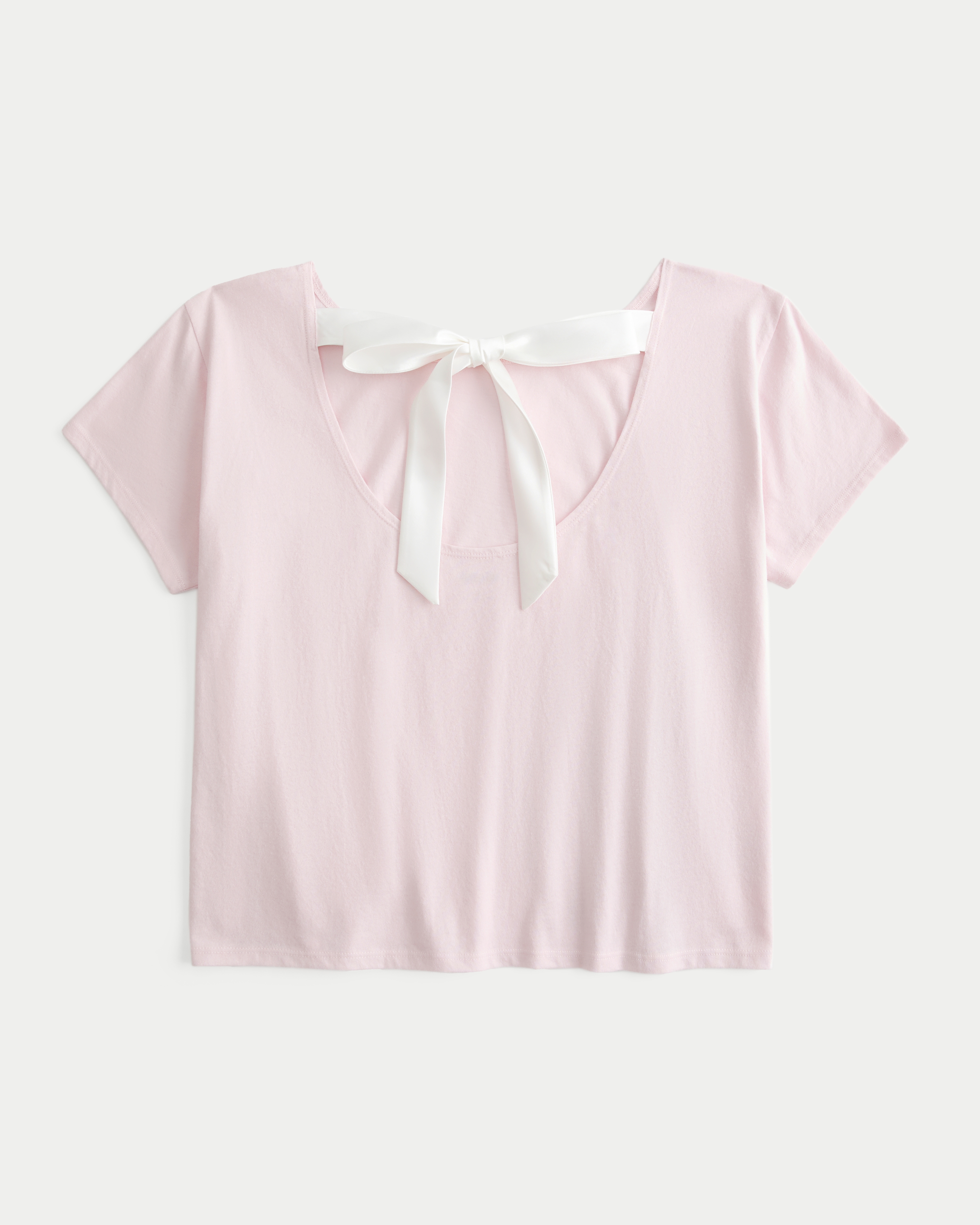 Women's Easy Ribbon Tie-Back Floral Graphic Tee | Women's