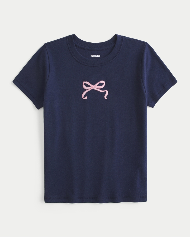 Bow Graphic Baby Tee