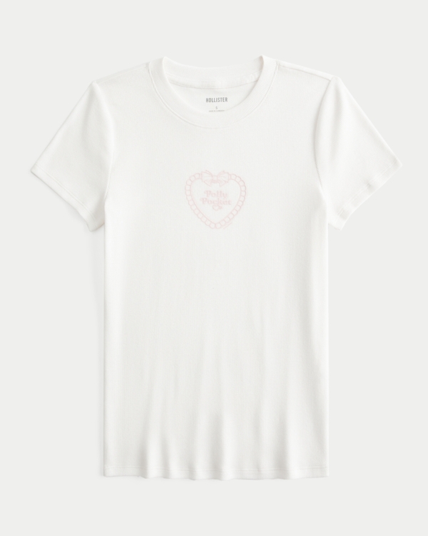 Polly Pocketグラフィック ベビーTシャツ, クラウドホワイト view 1