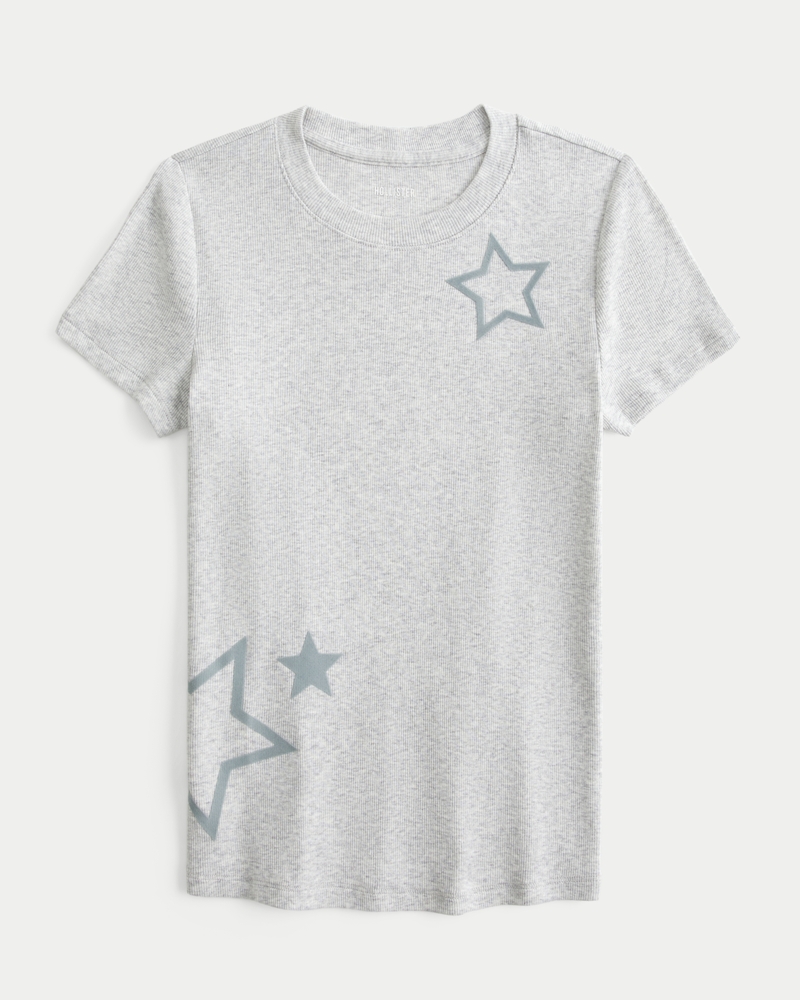 Women's Star Graphic Baby Tee | Women's Sale | HollisterCo.com