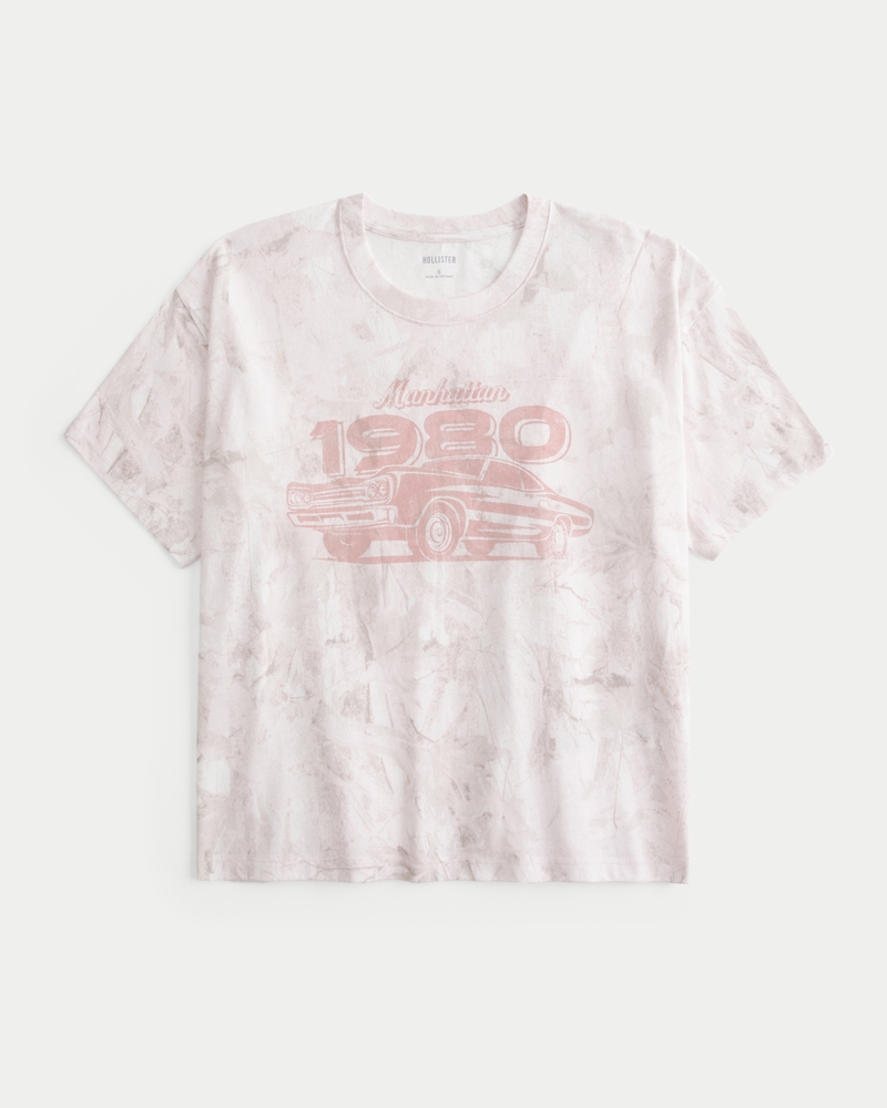 Oversized Manhattan Racing Graphic Tee