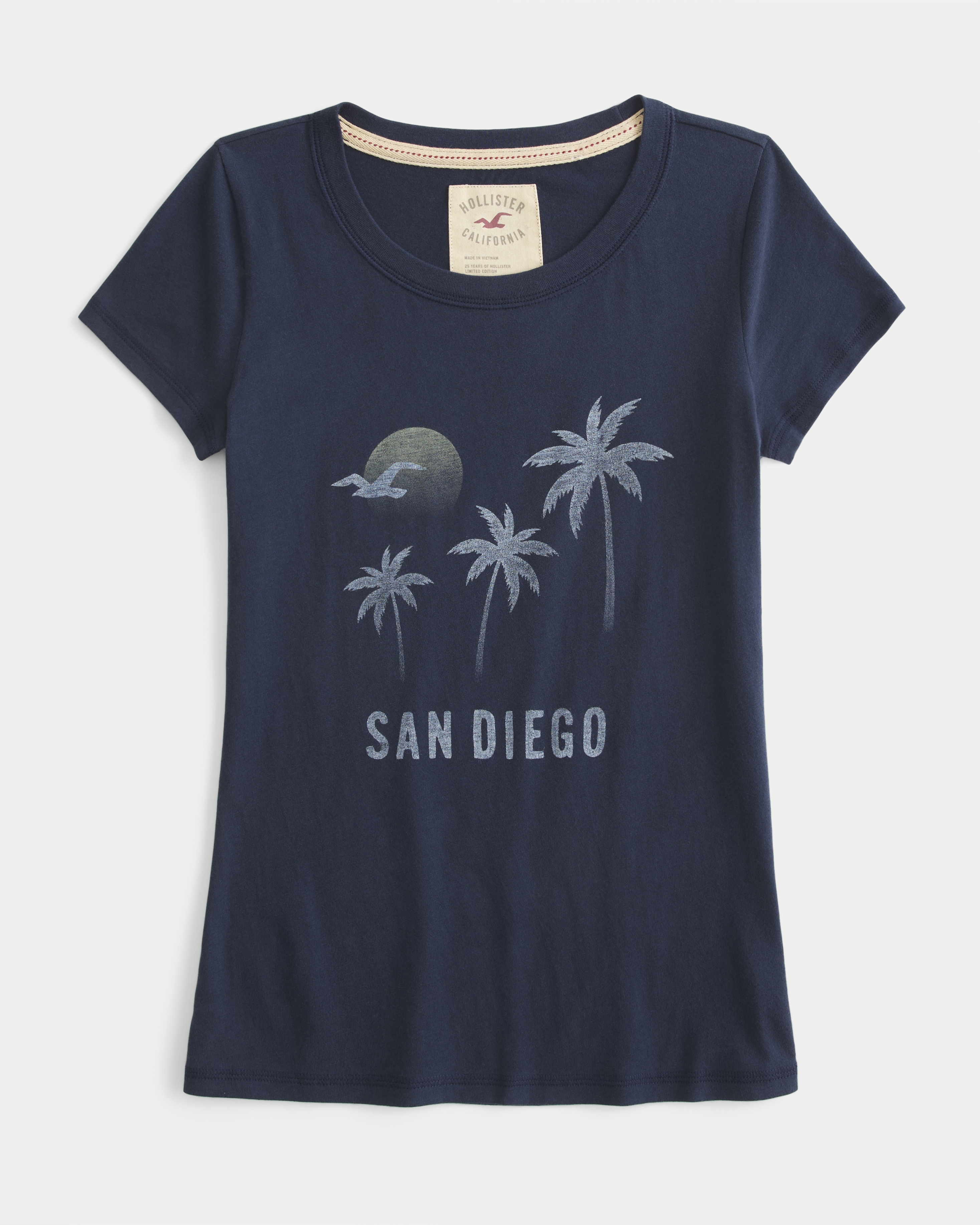 ●Bad Blue● Sheer Dot Buttons Baby Tee (Navy) Navy-Car-Baby-Tee_1_500x.