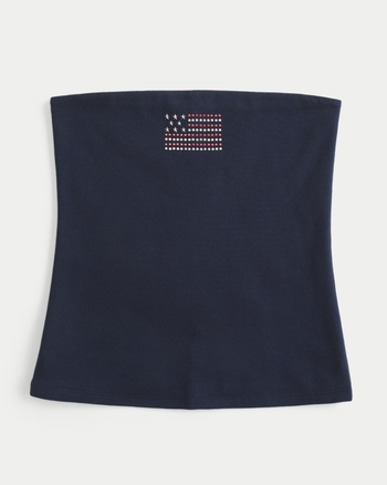 Women's Taylor Shine Graphic Tube Top | Women's New Arrivals | HollisterCo.com