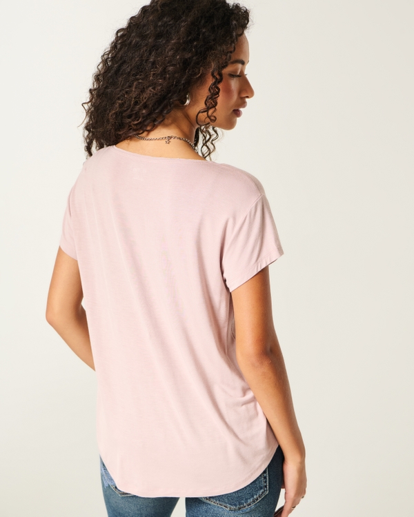 Easy Los Angeles Graphic Tee, Blush Pink view 2