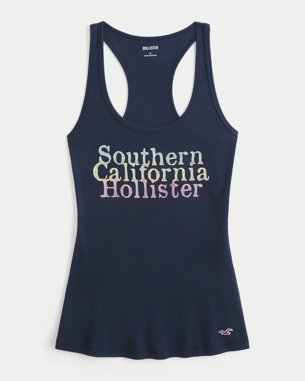 Women's California Logo Graphic Racerback Tank | Women's Clearance