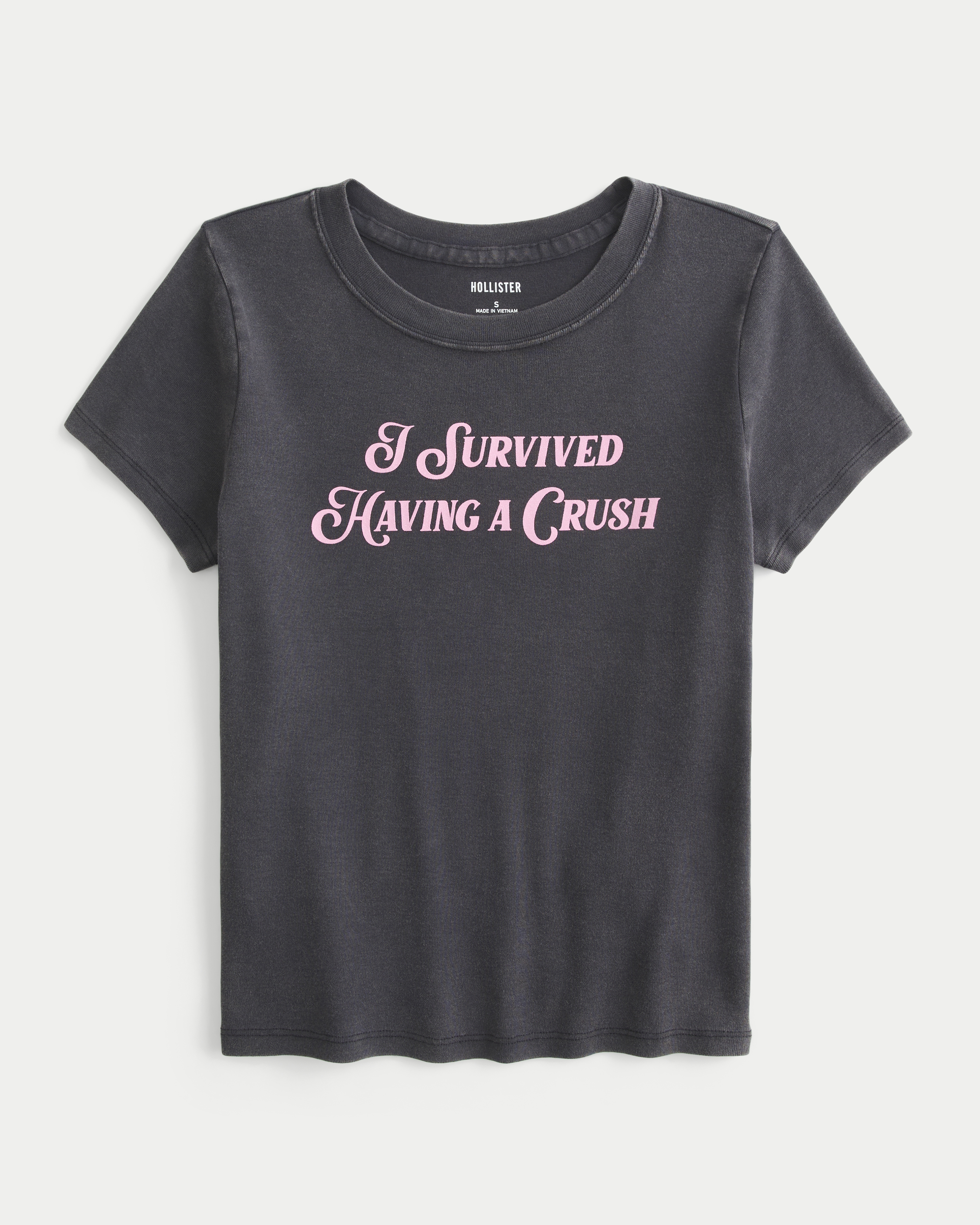I Survived Having a Crush Graphic Baby Tee
