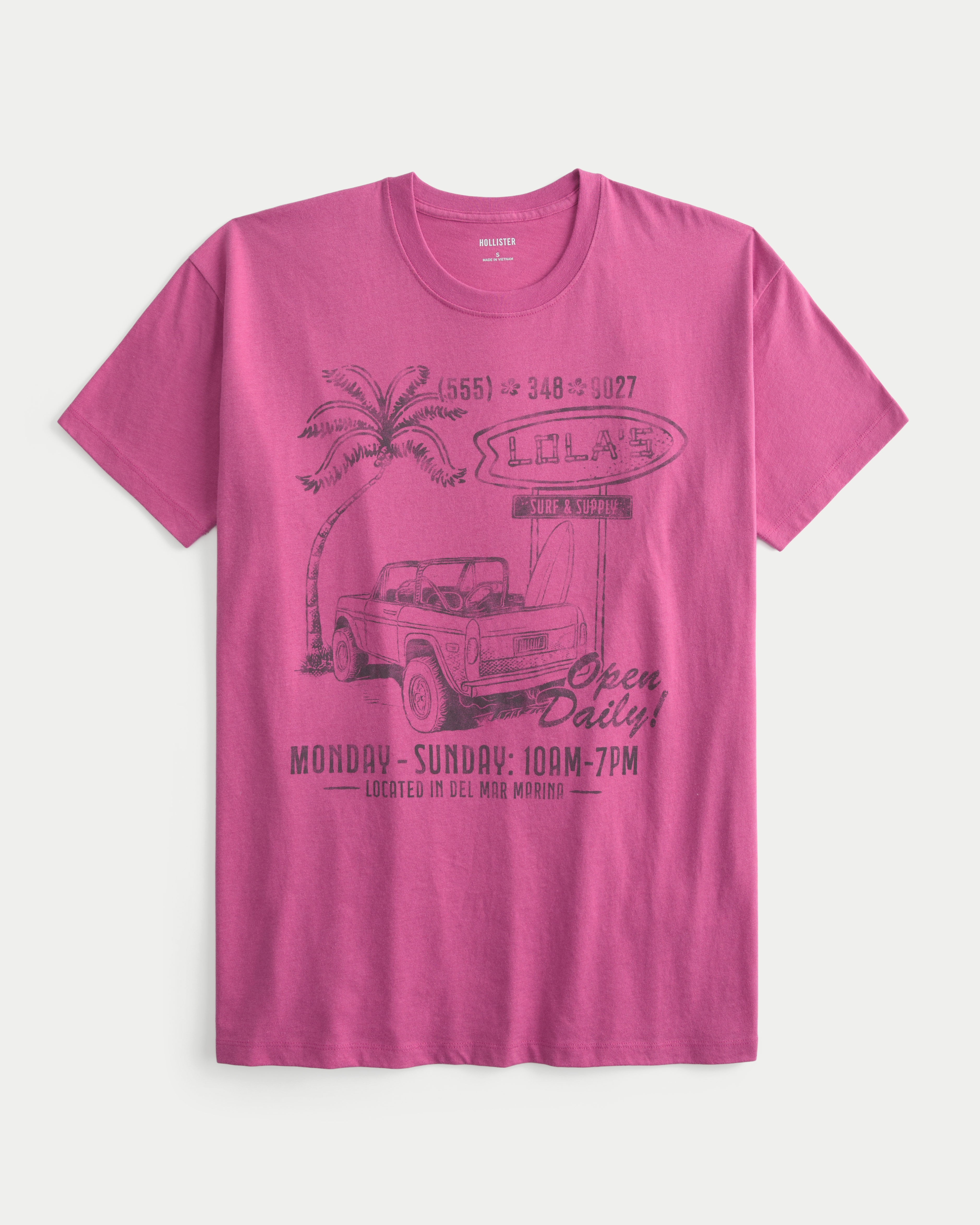 Oversized Lola's Surf & Supply Graphic Tee