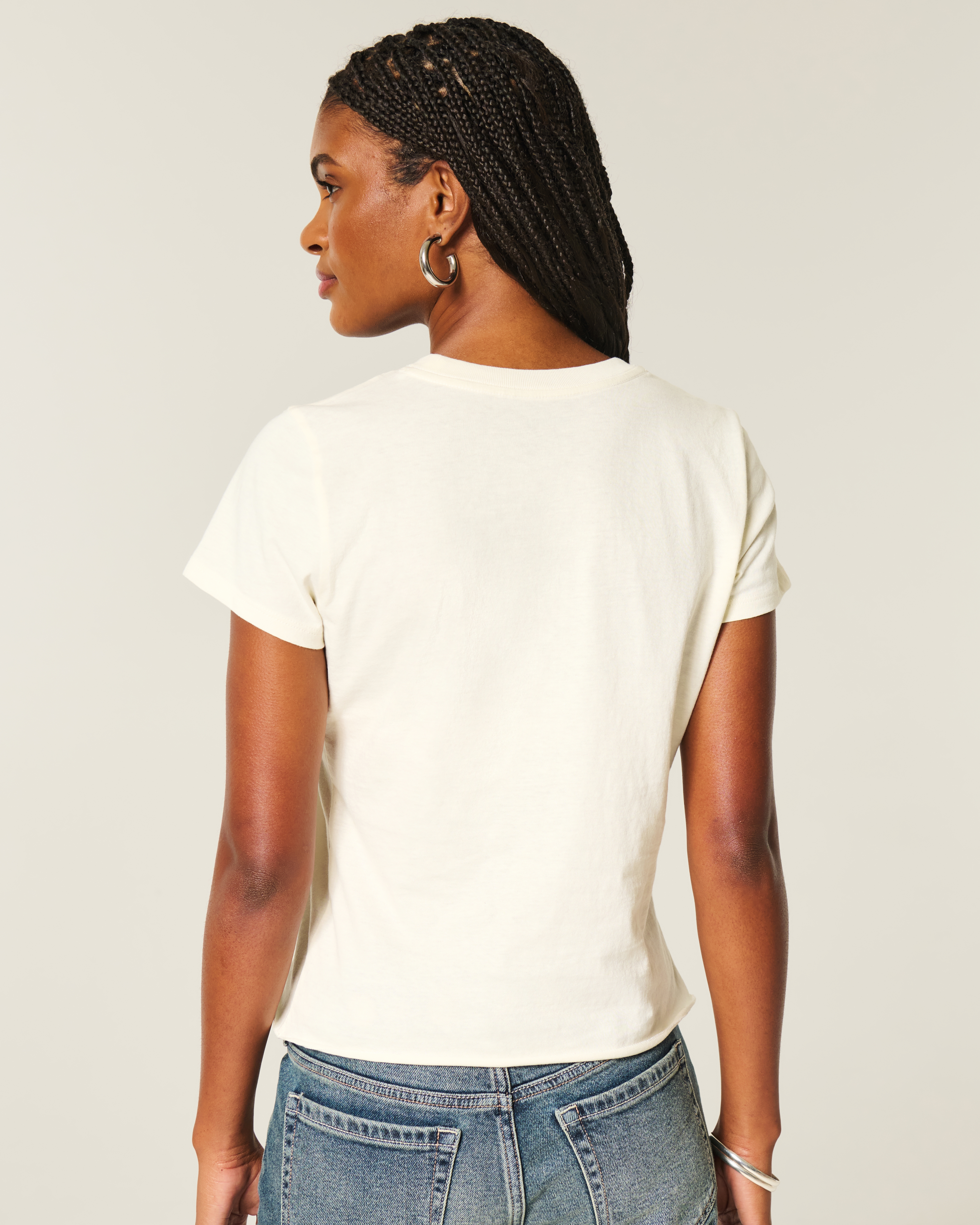 Easy Body-Skimming Floral Graphic Tee