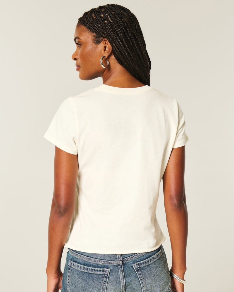 Easy Body-Skimming Floral Graphic Tee