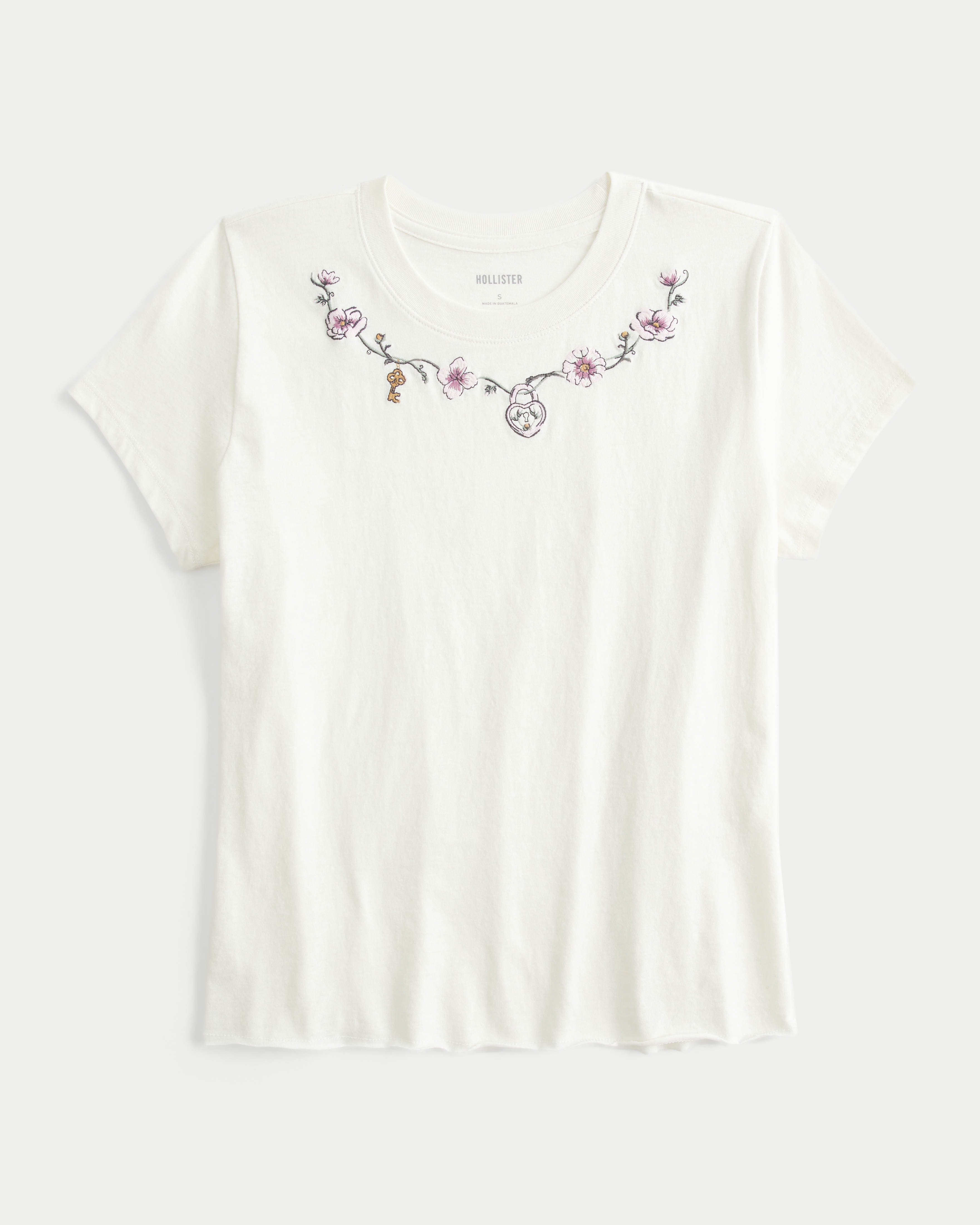 Easy Body-Skimming Floral Graphic Tee