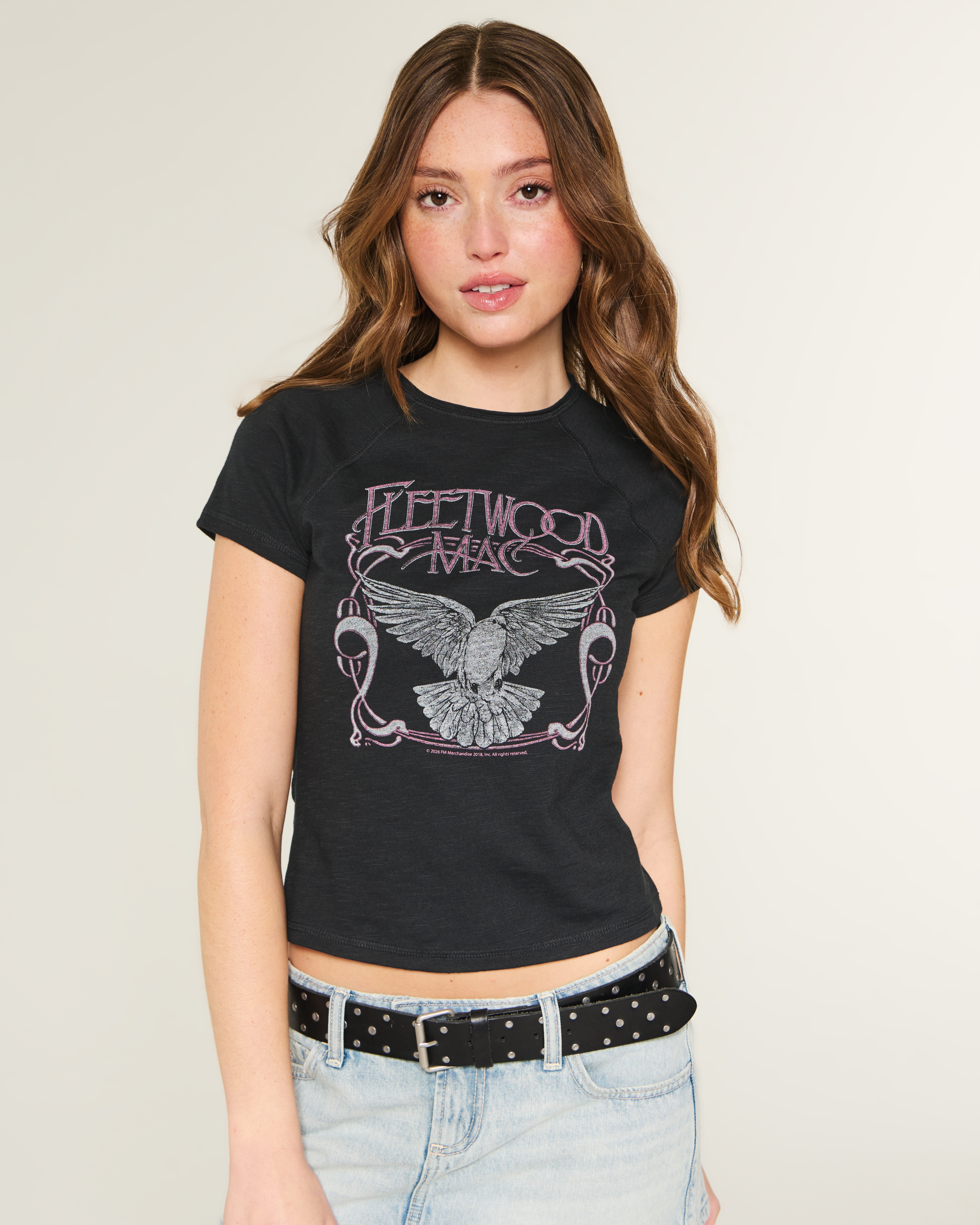 Fleetwood Mac Graphic Slub Baby Tee