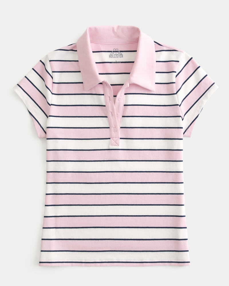 トップス Hys girl back print s/s polo shirt Women's Hollister + Kappa Polo | Women's Tops | HollisterCo.com