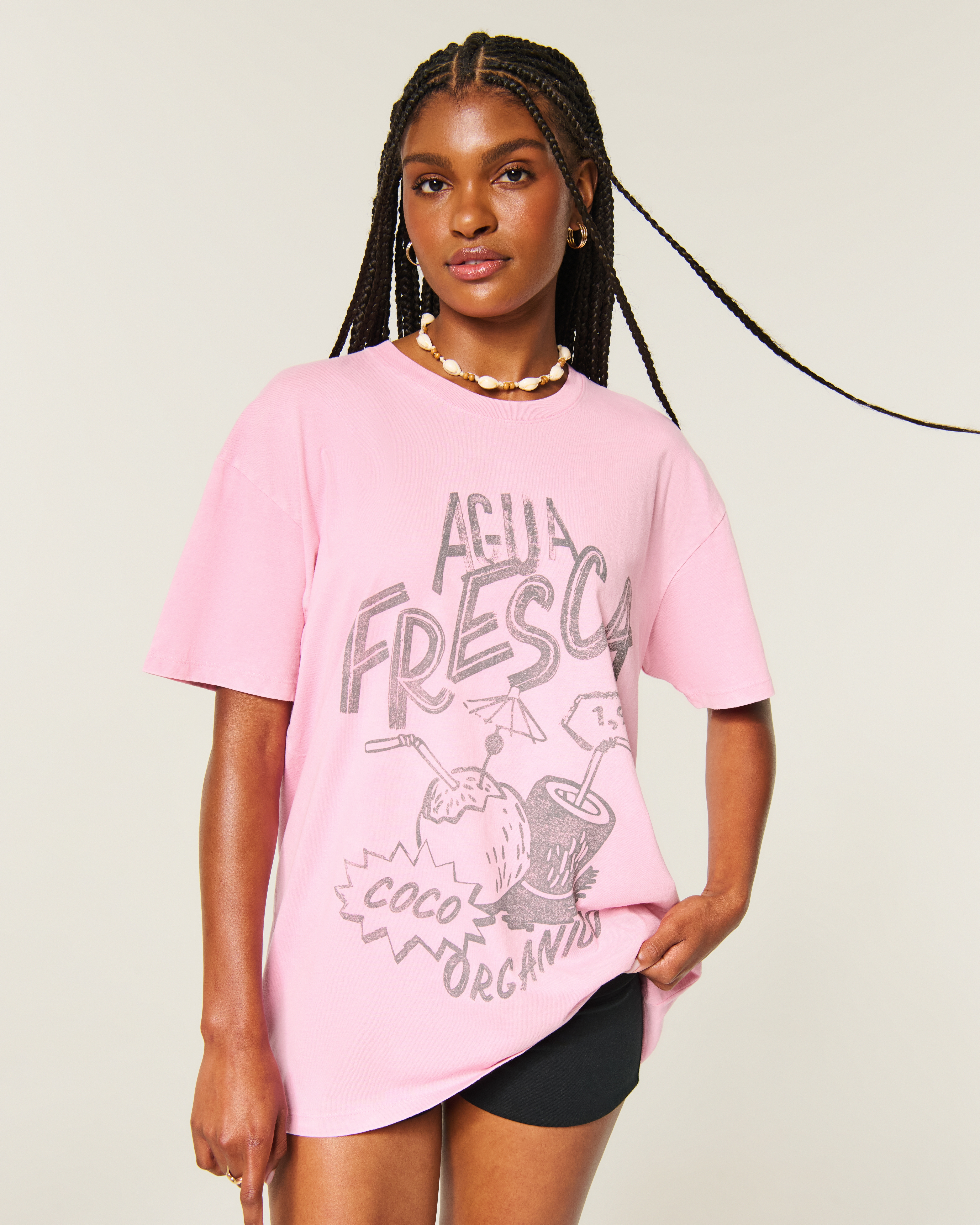 Oversized Agua Fresca Graphic Tee