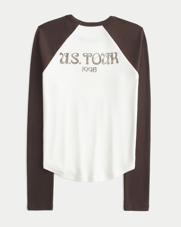 Women's Long-Sleeve Raglan Graphic Tee | Women's Tops