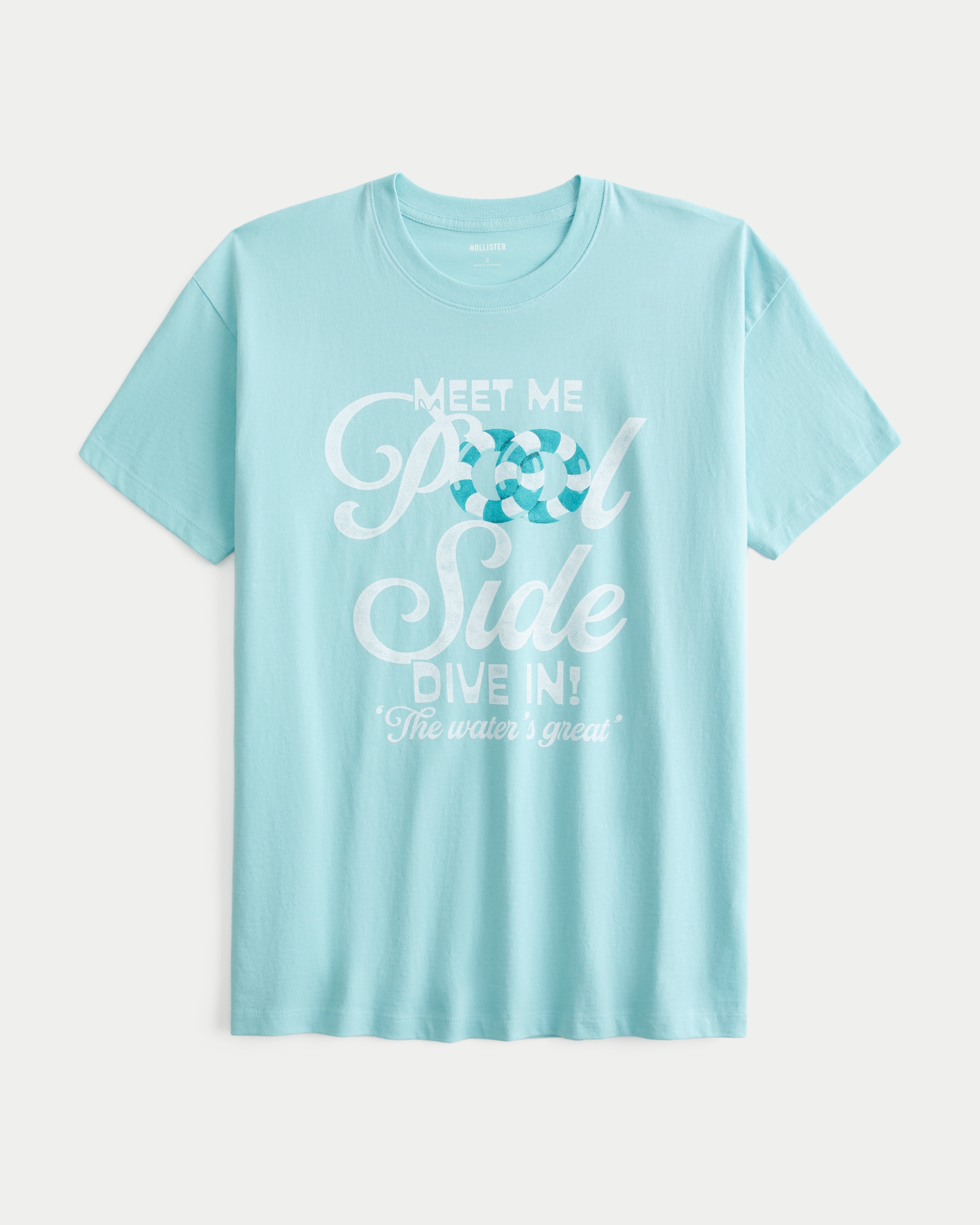 Oversized Meet Me Poolside Graphic Tee