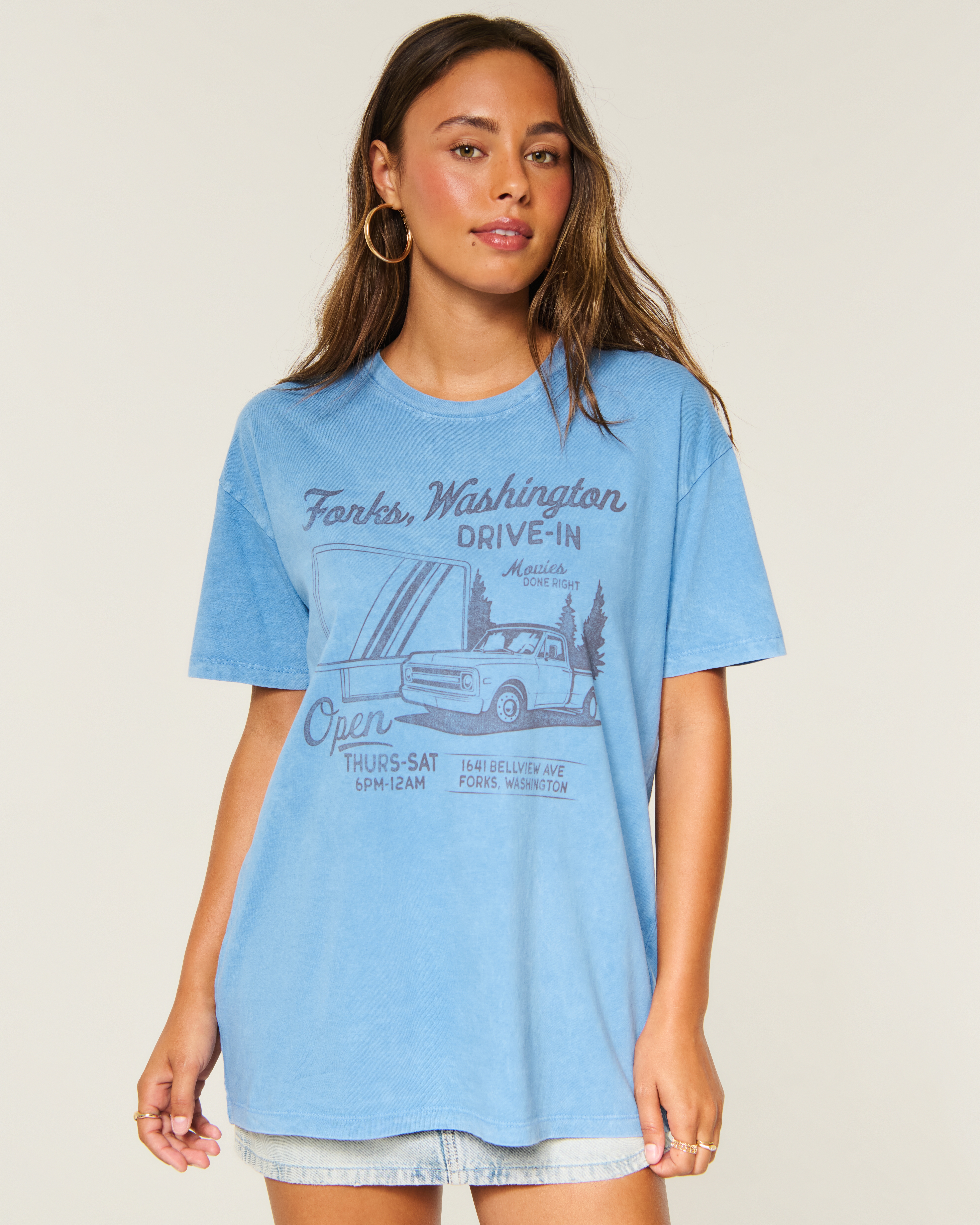 Oversized Forks Washington Graphic Tee
