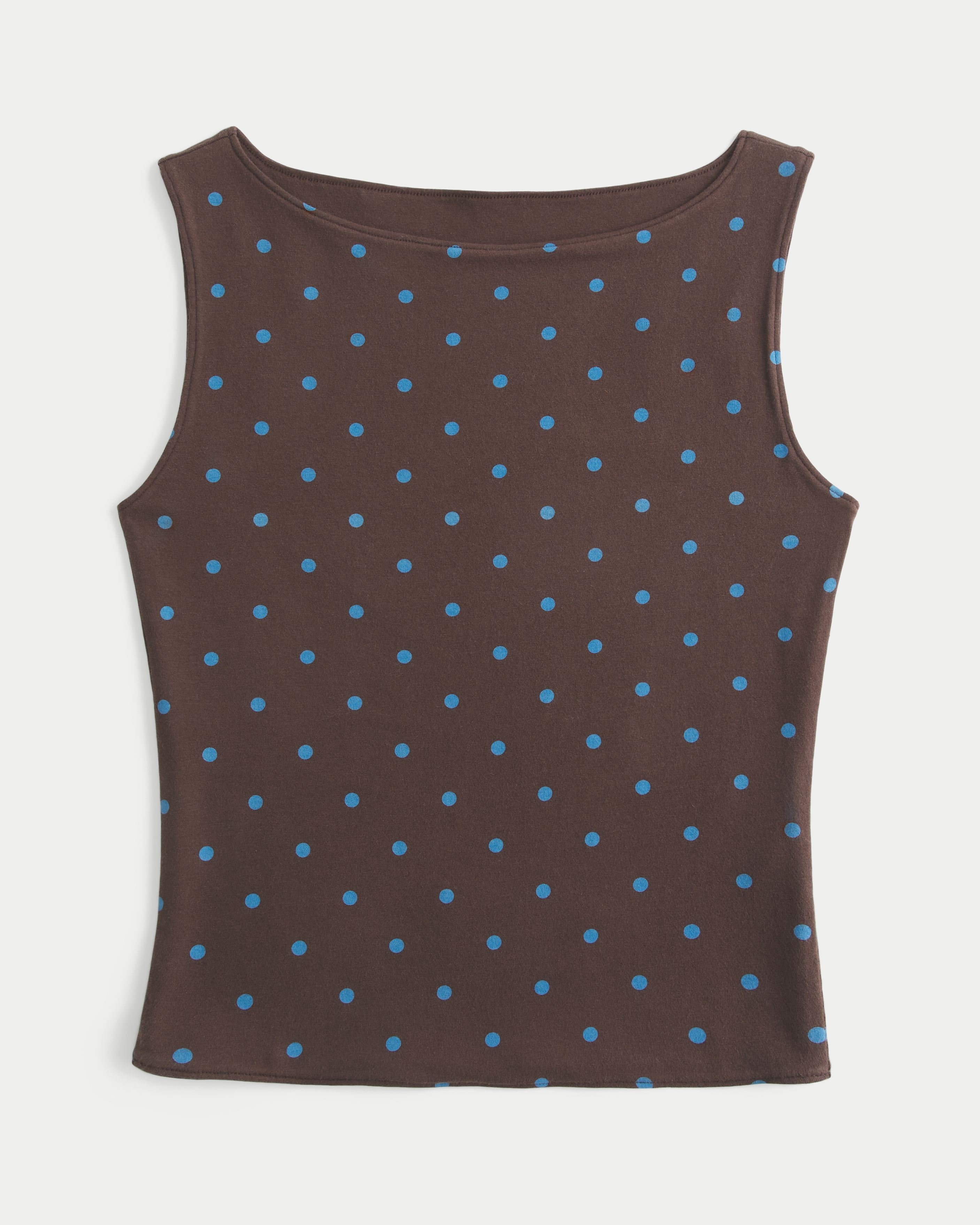 Dot Slash-Neck Tank