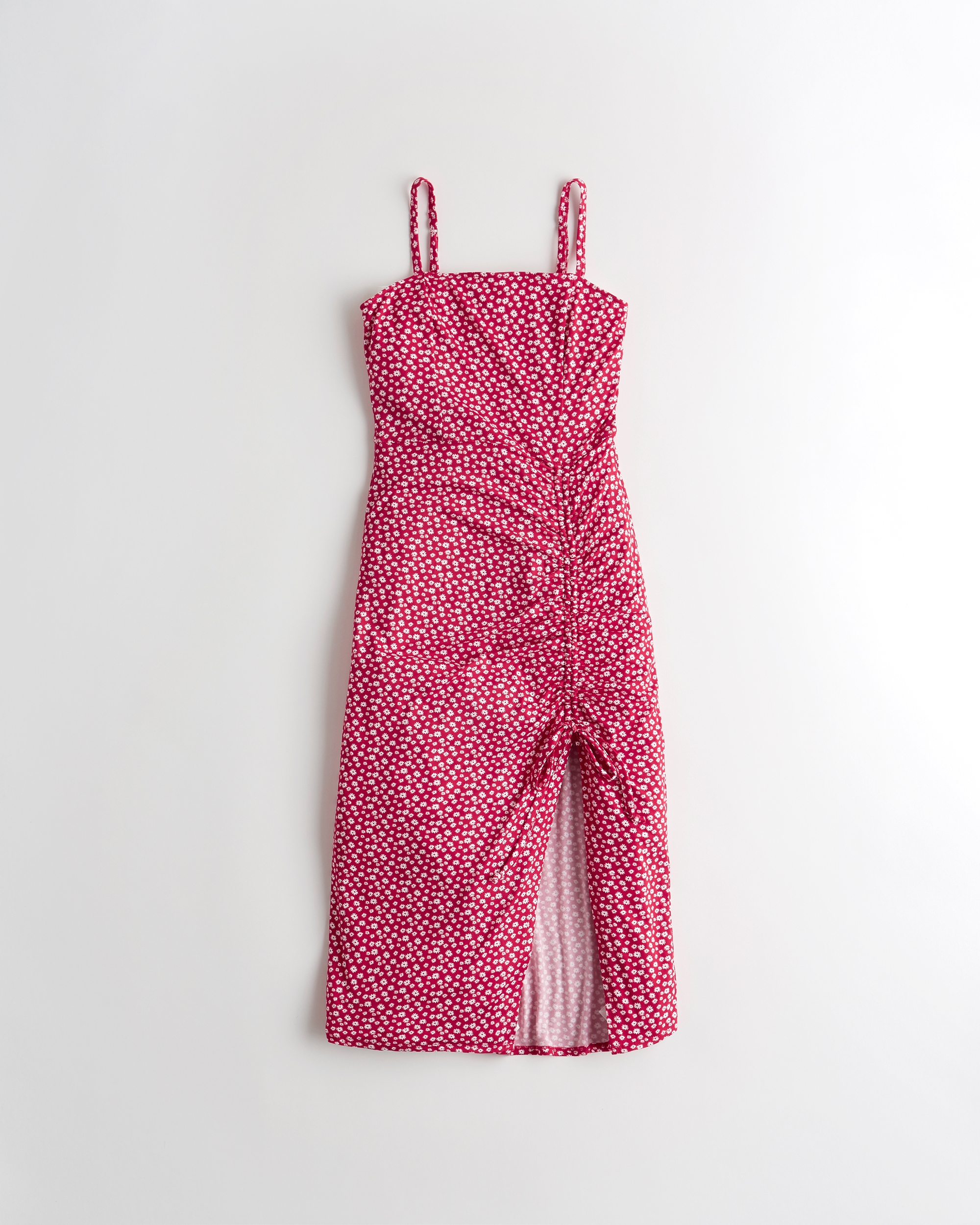 Girls Cinch-Front Knit Midi Dress 