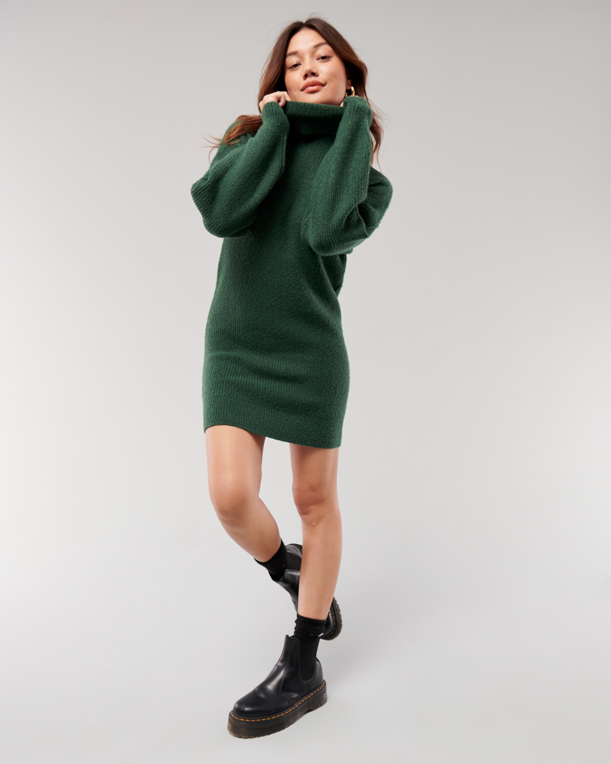 Turtleneck Sweater Dress