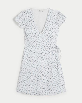 Hollister Black Basic Wrap Dress