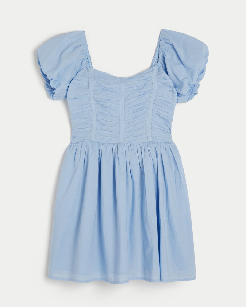 ruched short dress hollister
