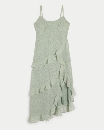 hollister ruffle dress