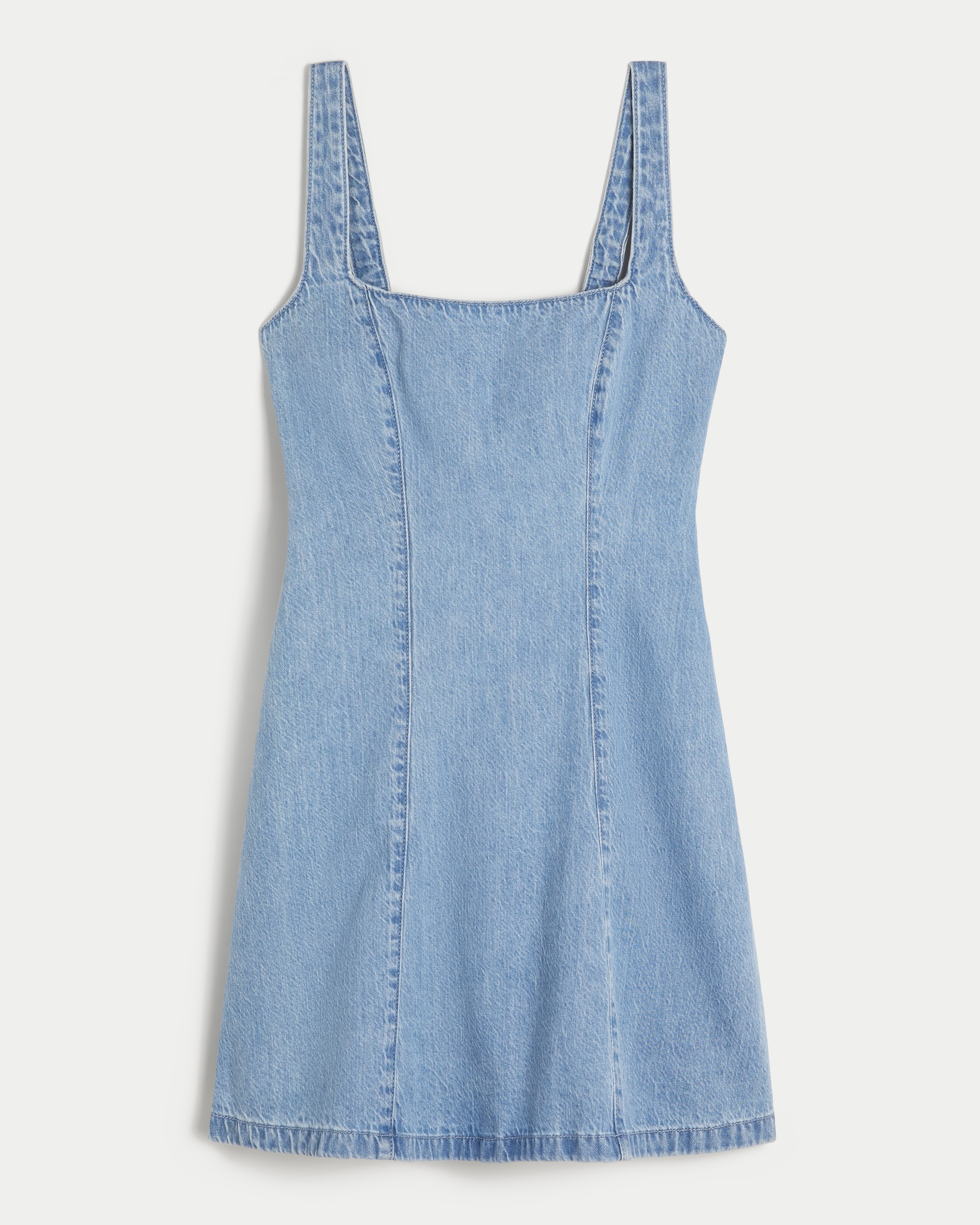 Structured Denim Mini Dress