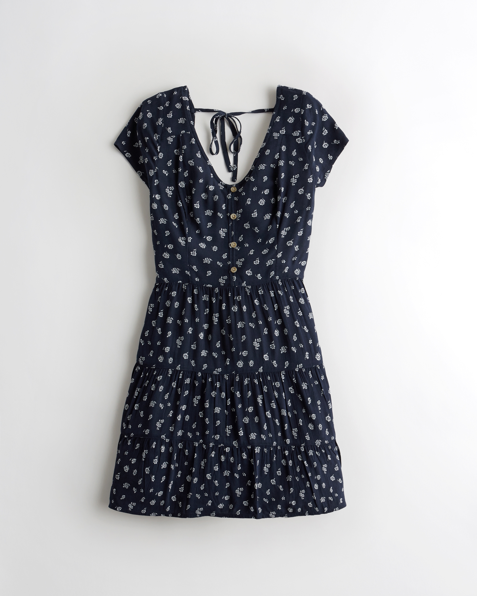 hollister button front a line dress