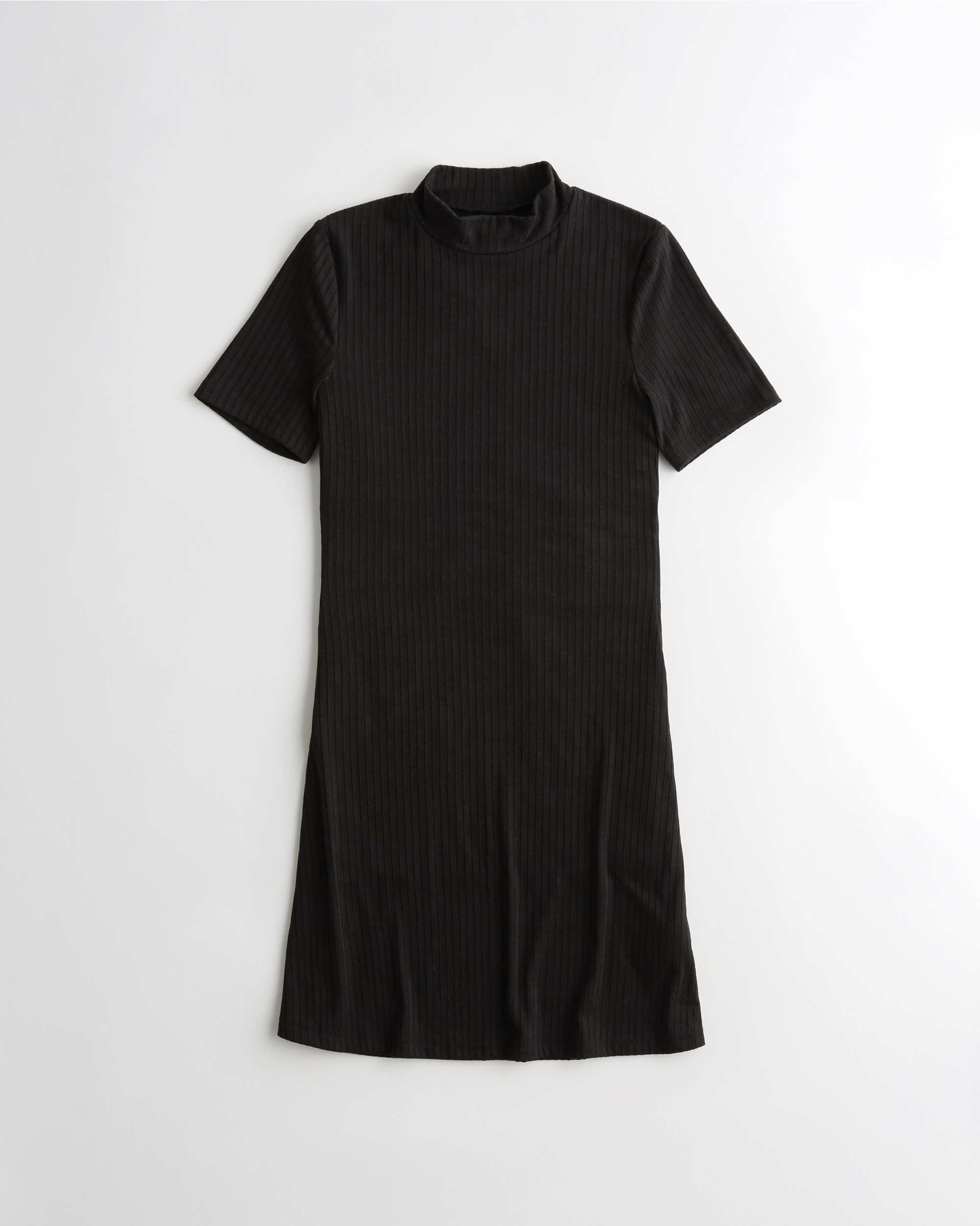 mock neck t shirt dress