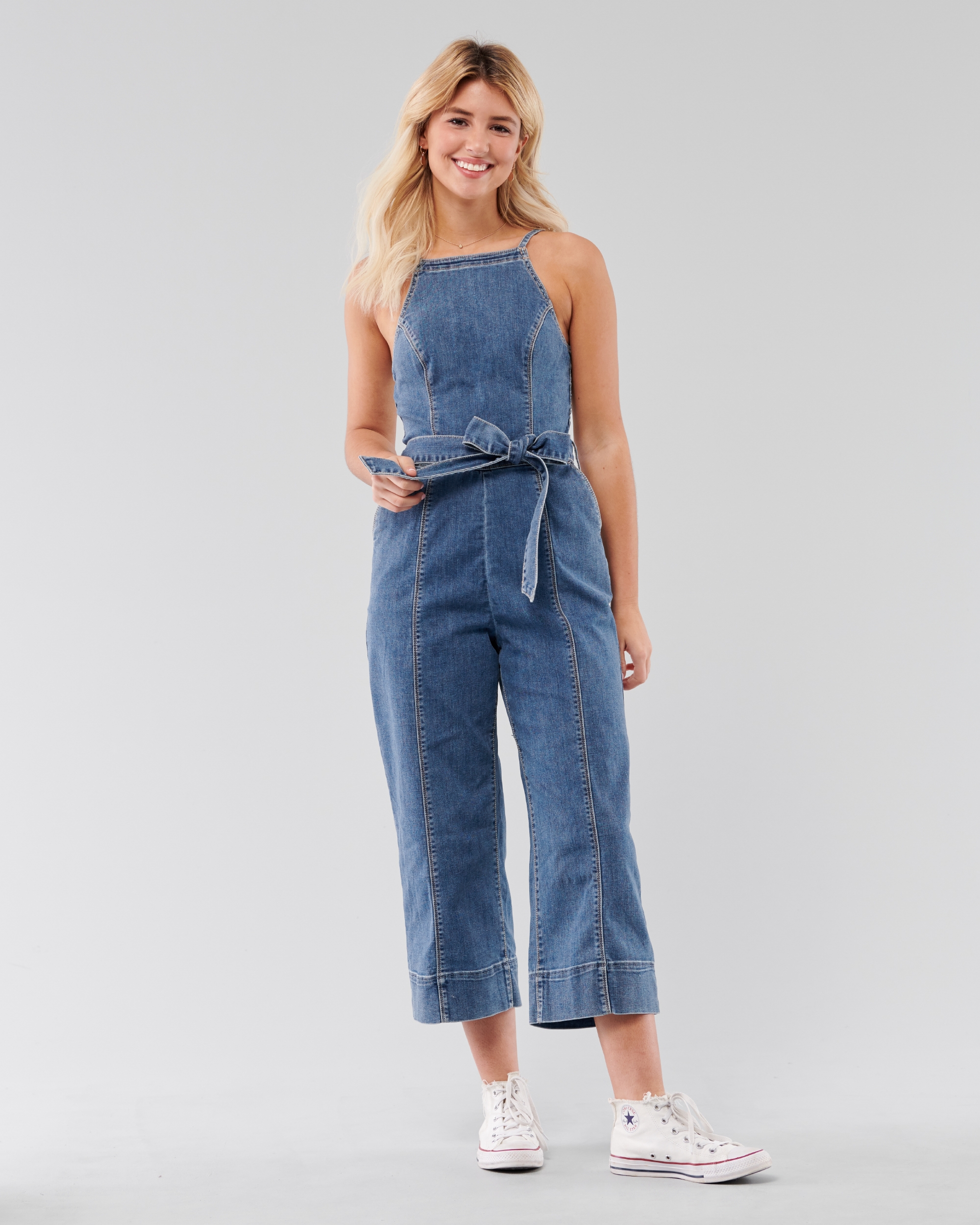 hollister jean dress