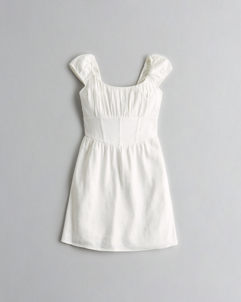Women's Linen Corset Dress Women's Clearance
