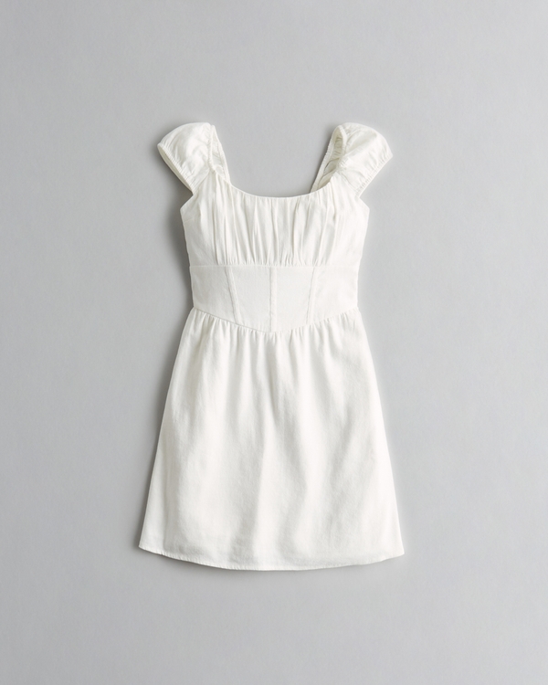 Girls Linen Corset Dress | Girls Dresses & Rompers | HollisterCo.com